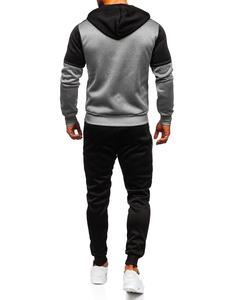 Conjunto de ropa deportiva para hombre, sudadera con capucha y pantalones ajustados, chándal deportivo Multipanel con sublimación, venta al por mayor - Product Image 4