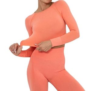 Ensemble de sport 2 pièces taille haute pour femme - Tenue de compression respirante à séchage rapide pour la course en extérieur - Product Image 3