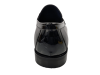 Dlords Declan – Mocassins noirs pour hommes à lacets, en synthétique, à bout pointu, motif à carreaux, semelle intermédiaire en EVA, semelle extérieure en caoutchouc