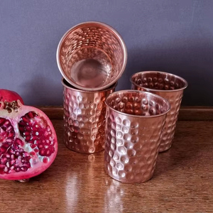 Mug en cuivre personnalisé écologique, martelé style vintage, pour Moscow Mule, bière, café, usage domestique, artisanat MS - Product Image 1
