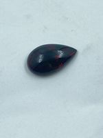 Opale noire éthiopienne 100 % naturelle de qualité supérieure, opale naturelle multi-feu, forme poire, cabochon, opale noire 4,42 carats