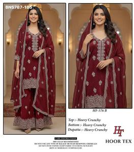 Conjunto de Traje Plazzo y Dupatta de Excelente Calidad, Especial para Eid, Hermoso, Crujiente, con Bordado, Venta al Por Mayor - Product Image 6