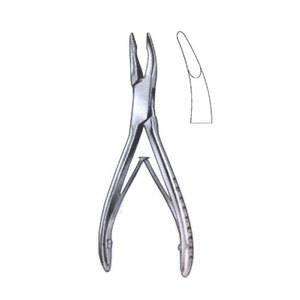Rongeur osseux orthopédique Friedman à double action en acier inoxydable, instrument chirurgical de coupe osseuse réutilisable, fabricant OEM - Product Image 1
