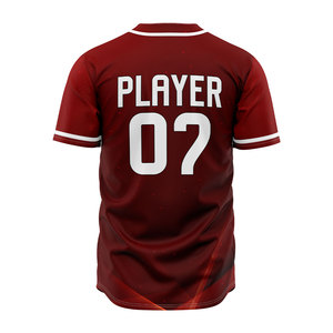 Maillot de baseball sublimé pour homme, entièrement boutonné, personnalisé, respirant, à séchage rapide, anti-humidité, vêtement de sport - Product Image 2