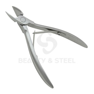 Professional Satin Stainless Steel Cuticle Nippers Precision Nail <b>Trimmer</b> Double Spring For Salon Manicure Pedicure - Product Image 1