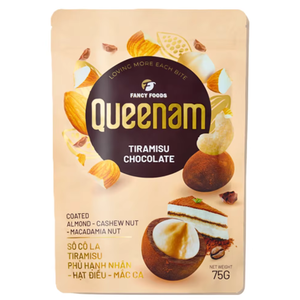 Fabricant en gros direct de dragées chocolatées OEM/ODM, collations HALAL, 75G, Tiramisu, amandes enrobées de chocolat, noix de cajou, noix de macadamia - Product Image 1