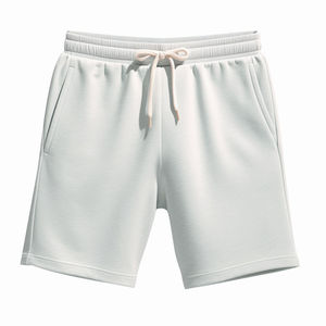 Shorts de sport décontractés pour hommes, taille mi-haute, 100 % coton épais, séchage rapide, respirants, taille élastique, style urbain, vente en gros - Product Image 1