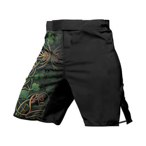 2026 Solid Color Sporty MMA Fight <b>Shorts</b> <b>for</b> <b>Men</b> Eco-Friendly Quick Dry Breathable Custom Printed High Quality OEM/ODM Service - Product Image 4