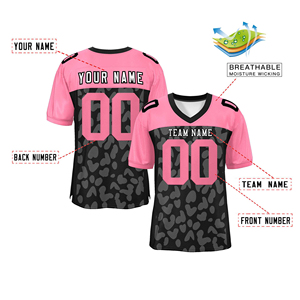 เสื้อฟุตบอลอเมริกันดีไซน์ล่าสุด คุณภาพสูง แขนสั้น แห้งเร็ว ระบายอากาศได้ดี - Product Image 4