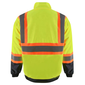 High Visibility Reflective Safety Jacket Waterproof <b>Winter</b> <b>Workwear</b> Hi-Vis Construction Coat Men's ANSI Class 3 Custom Logo Wear - Product Image 3