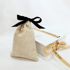 ถุงผ้ากระสอบขนาดเล็กทำมือพร้อมพิมพ์ลายตามสั่งสำหรับบรรจุภัณฑ์ของขวัญที่ยั่งยืน - Product Image 3