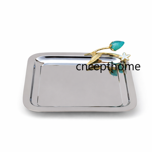 <b>Mirror</b> Polished Elegant Sustainable Eco-Friendly Handmade Durable Commercial Grade Chocolate <b>Tray</b> Platter for Ramadan Decoration - Product Image 5