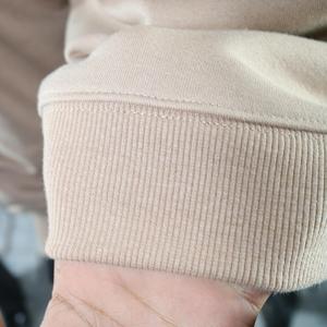 Sudadera Beige de Cuello Redondo para Mujer, 100% Algodón Tejido, Color Sólido, para Otoño - Product Image 5