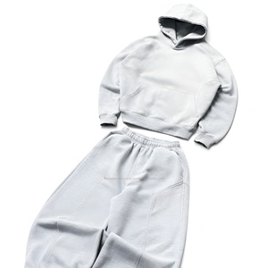 Conjunto Deportivo para Hombre de Alta Calidad con Lavado Ácido, Tela Transpirable, Sudadera con Capucha y Pantalones, Tallas Grandes, Venta al Por Mayor OEM - Product Image 6