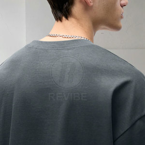 Camisetas de algodón de cuello redondo de alta calidad hechas a medida, etiqueta privada, camiseta holgada personalizada para hombre, venta en línea - Product Image 5