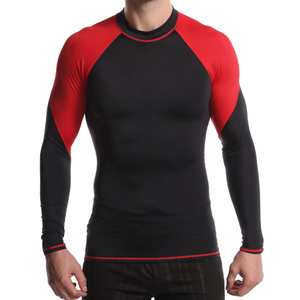 High Performance Anti-UV Front Logo Swimming Surfing Rash Guard Latest Edition Wholesale Full Sleeve Custom <b>Compression</b> <b>Shirt</b> - Product Image 3
