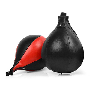 Mini saco de boxeo de doble extremo de alta calidad, saco de velocidad de doble extremo de cuero premium, material de PU duradero, portátil - Product Image 2