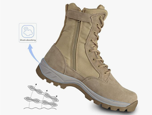 Botas de Trabajo Tácticas y Ceremoniales para Hombre, Ligeras, de Cuero, para Motociclismo y Actividades al Aire Libre - Product Image 3