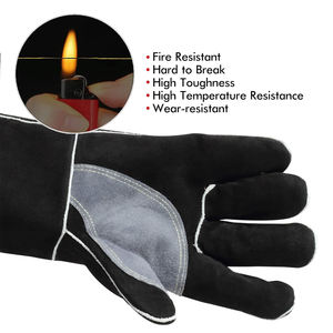 Guantes de soldadura de alta resistencia, color personalizado, para exteriores, con pantalla táctil, resistentes al calor, guantes TIG/MIG, precio al por mayor. - Product Image 4