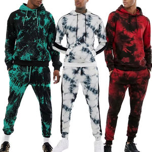 Conjunto Deportivo Ligero con Capucha y Tie Dye para Hombre, 2 en 1, Manga Larga, Corte Regular, Sudadera Estilo Urbano con Bolsillos Laterales y Cierre con Cordón - Product Image 6
