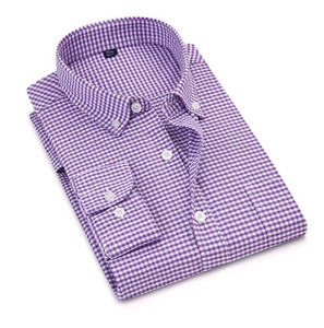 Chemises décontractées en coton personnalisées en gros pour hommes, col montant, manches longues, chemises habillées formelles pour le bureau - Product Image 5