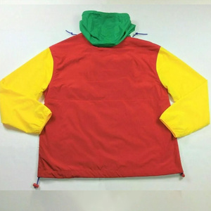 Men's Lightweight Breathable Anorak Windbreaker Jacket Customizable Design Waterproof Closure Zipper Plus Size Colour <b>Block</b> - Product Image 1