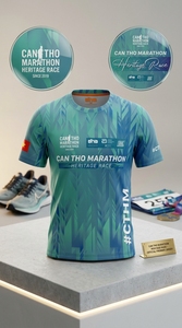 T-shirt de course sublimé personnalisé pour le marathon Can Tho Heritage Race – Vêtement de sport léger pour la course Cantho - Product Image 4