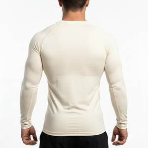 Chemise de compression pour homme, entraînement fitness, évacuation de l'humidité, coupe ajustée, logo personnalisé OEM - Product Image 2