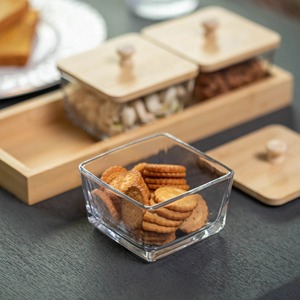 Handmade wooden <b>storage</b> <b>jar</b> with tray Dry Fruit Container Box Standard Designing Round Shape <b>Kitchen</b> Organizer <b>for</b> Beans spices - Product Image 5