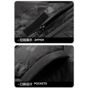 Men's Casual Stand Zipper Front Letter <b>Reversible</b> Puffer Jacket Winter Warm Insulated Hooded Windproof Outdoor <b>Coat</b> OEM ODM - Product Image 6