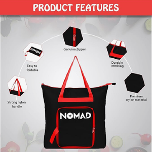 Travel Shopping <b>Bags</b> 20L <b>30L</b> Lightweight Reusable Grocery Carry Tote Folds into Pocket for Daily Use - Product Image 2