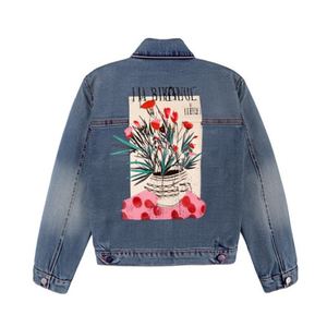 Nouvelle Arrivée Veste en Jean Femme Dernière Mode Hiver Manches Longues Motif Imprimé Unique Vêtements Lavés en Gros Grande Quantité - Product Image 3