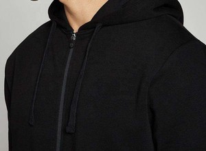 Ensemble survêtement homme en molleton épais et écologique avec capuche à cordon et pantalon de jogging – Vente en gros - Product Image 5