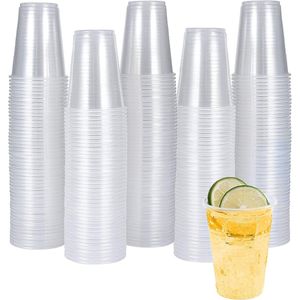 Confezione da 300 Bicchieri di Plastica Trasparenti Usa e Getta, Piccoli Bicchieri Trasparenti per Feste ed Eventi in Ufficio |   Bicchieri Trasparenti per Bevande - Product Image 1