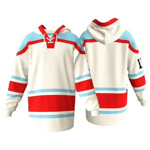 Sudadera con Capucha de Hockey sobre Hielo Clothing Way International, Manga Larga, Logotipo Bordado a Rayas, Unisex, Adulto, Corte Regular - Product Image 3