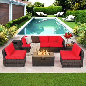 Precioso conjunto de muebles de mimbre duraderos de estilo moderno para sala de estar de retiro al aire libre u hotel hermoso durante años - Product Image 6