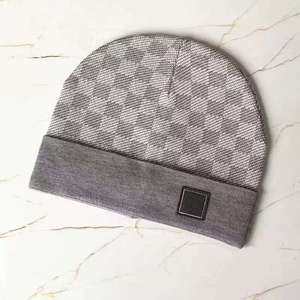 Wholesale Wool Blend Jacquard Logo Plain Streetwear Black Slouch <b>Knit</b> <b>Hats</b> Sport Custom Labels Beanie <b>Hat</b> Unisex Ski - Product Image 2