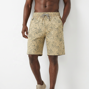 Shorts Bermuda Imprimés Floraux pour Hommes, Taille Élastique avec Cordon de Serrage, Tenue Décontractée, 100% Polyester Respirant - Product Image 5
