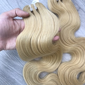 Venta al por mayor 100% Raw Extensiones de cabello virgen vietnamita 613 Color Trama Mejor Precio Extensiones de cabello crudo - Product Image 4