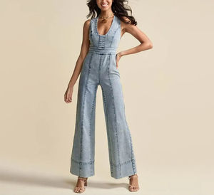 Nouvelle Tendance 2026 : Salopette en Jean Vintage Boutonnée pour Femme, Confortable et Élégante, Idéale pour l'Été et le Quotidien – Fabrication OEM Coréenne - Product Image 2