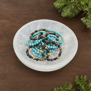 Venta caliente de calidad superior marroquí selenita cuenco pulido Natural Feng Shui decoración del hogar meditación carga amor curación - Product Image 4