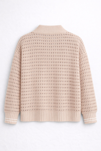 Womens Open Stitch Knit <b>Cardigan</b> Button Front Soft Cotton Blend Lightweight Textured <b>Sweater</b> Casual Layering Outerwear Top - Product Image 6