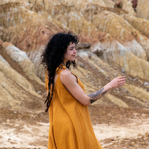 Combinaison en coton style bohème, pantalon large, combinaison décontractée pour les vacances à la plage, à porter tous les jours, combinaison sans manches - Product Image 2