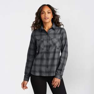 Camisa de Franela para Mujer, Primavera 2026, Hombros Caídos, Holgada, Casual, Lisa, Manga Larga, con Botones, Ecológica, Transpirable, para Verano - Product Image 6