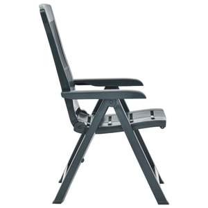 ชุดเก้าอี้สวนพลาสติกสีเขียวแบบพับได้มาตรฐาน 2 ตัว - Product Image 4