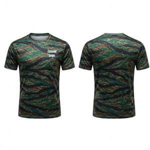 เสื้อยืดแฟชั่นผ้าถักเนื้อแน่นสำหรับผู้ชาย แขนสั้น สวมใส่สบาย ระบายอากาศได้ดี แห้งเร็ว น้ำหนักเบา เหมาะสำหรับใส่ในชีวิตประจำวันและกิจกรรมกลางแจ้ง - Product Image 1