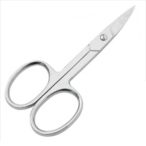 Hot Selling Stainless Steel Mini Eyebrow and Nose Hair <b>Scissors</b> Straight Blade Round Tip for <b>Beard</b> and Facial Grooming - Product Image 4