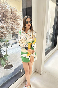 Latest Customized Ruffle <b>Mini</b> Woven Satin Solid Floral <b>Printed</b> Button A-Line Eco-Friendly Casual Evening Beach Wear Women Dress - Product Image 6