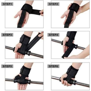 สายรัดยกน้ำหนักผ้าฝ้ายแบบหนาพิเศษ พร้อมที่รัดข้อมือ สำหรับเดดลิฟท์ พาวเวอร์ลิฟท์ ฝึกซ้อมในยิม ราคาถูก ขายส่ง - Product Image 4