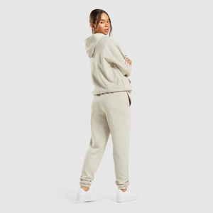 Pantalon de survêtement en coton uni grande taille pour femme – Style hip-hop taille haute, respirant et confortable pour l'hiver - Product Image 6